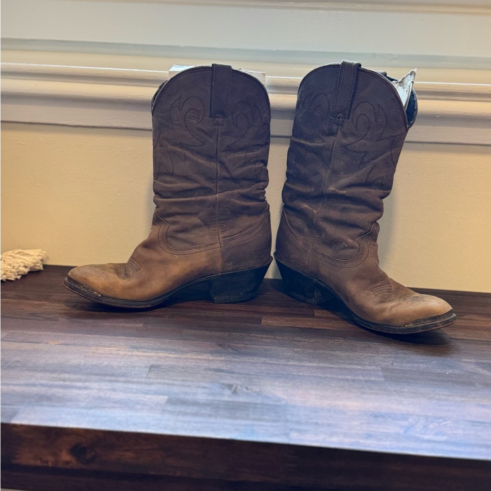 Durango Brown Heeled Boots